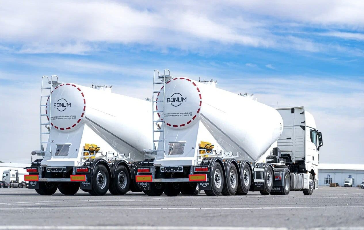 Новый Полуприцеп цистерна для сыпучих грузов Полуприцеп цементовоз Bonum 34 куб.м, 2025: фото 8