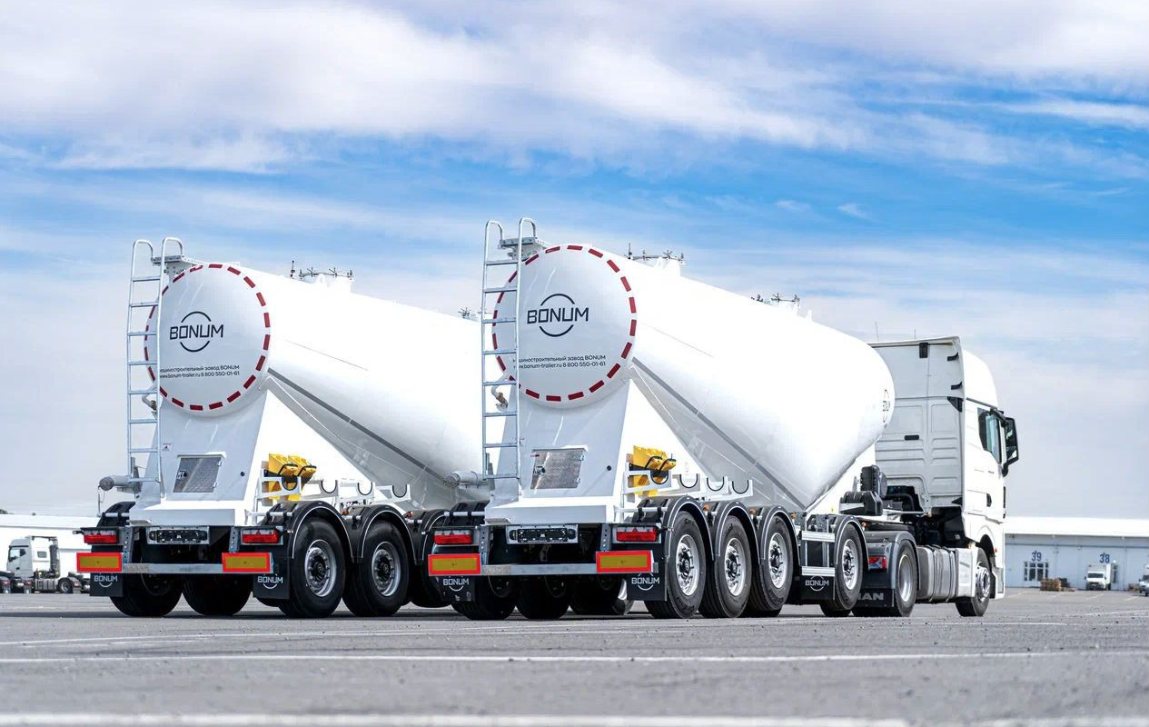 Новый Полуприцеп цистерна для сыпучих грузов Полуприцеп цементовоз Bonum 34 куб.м, 2025: фото 8 Новый Полуприцеп цистерна для сыпучих грузов Полуприцеп цементовоз Bonum 34 куб.м, 2025: фото 8