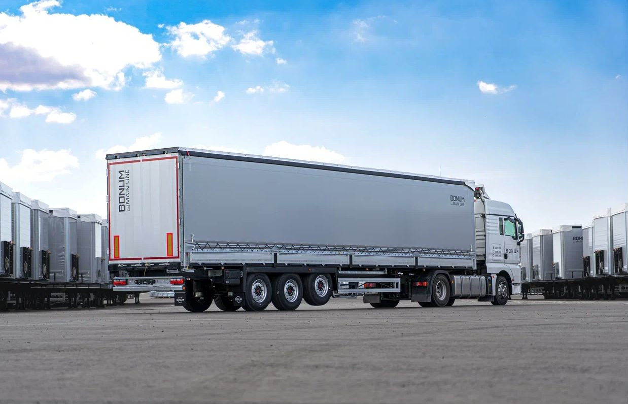 Полуприцеп шторно-бортовой Bonum 914296-03, 2024 - Тентованный полуприцеп: фото 1