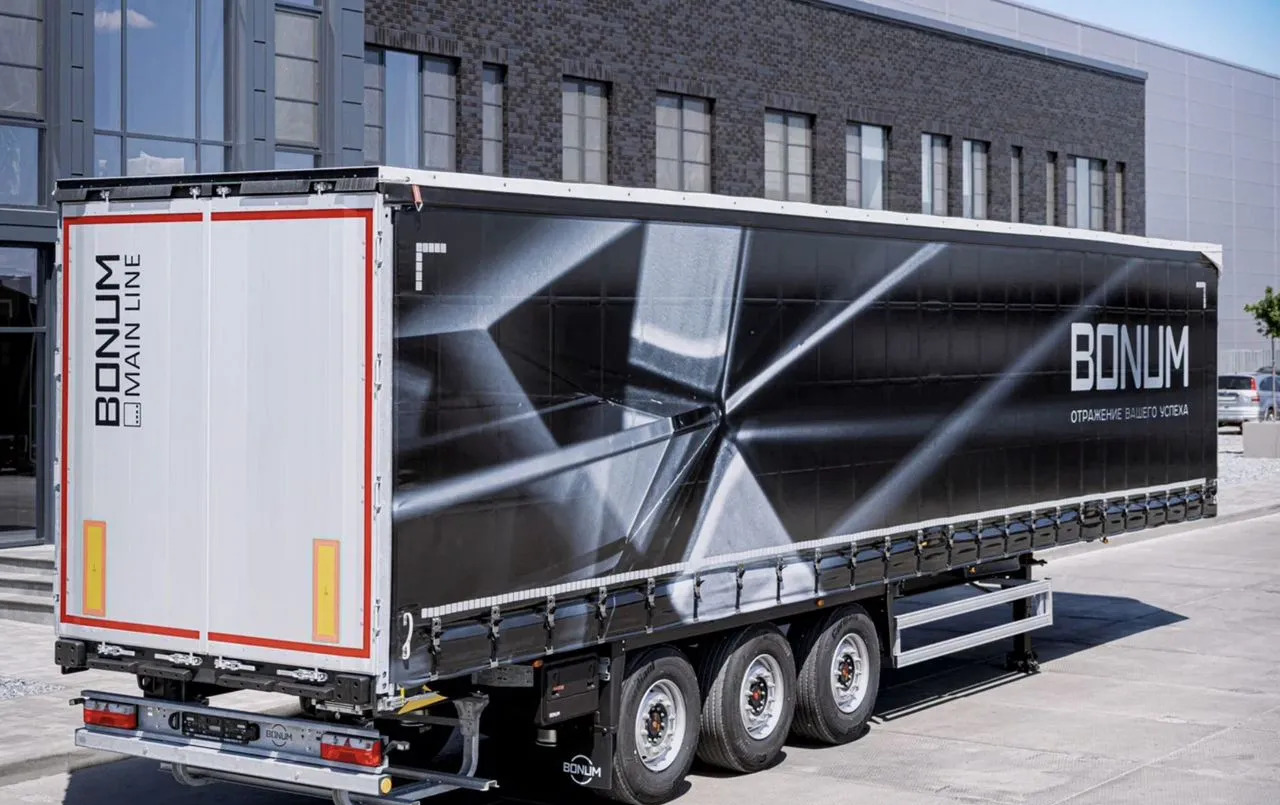 Полуприцеп шторный Bonum 914296-04, 2024 - Тентованный полуприцеп: фото 1