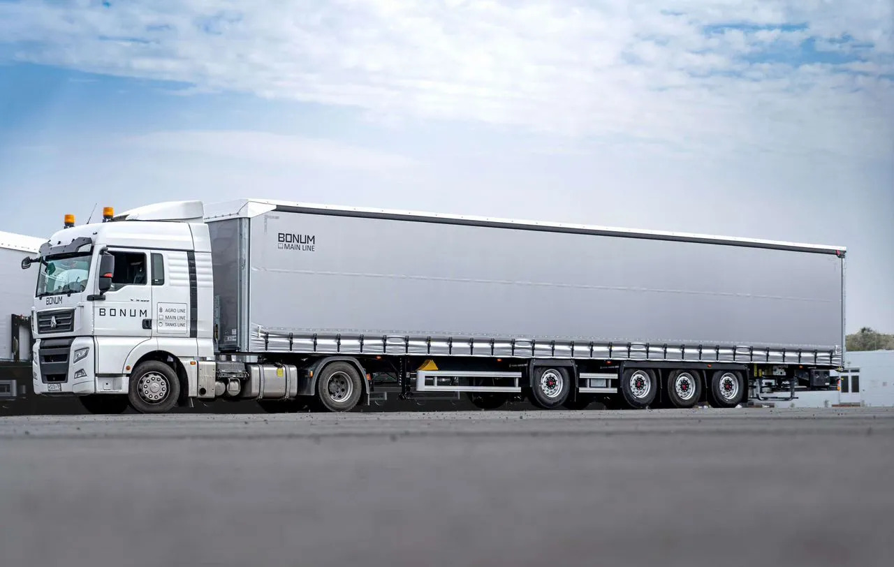 Полуприцеп шторный Bonum 914296-04, 2025 - Тентованный полуприцеп: фото 1