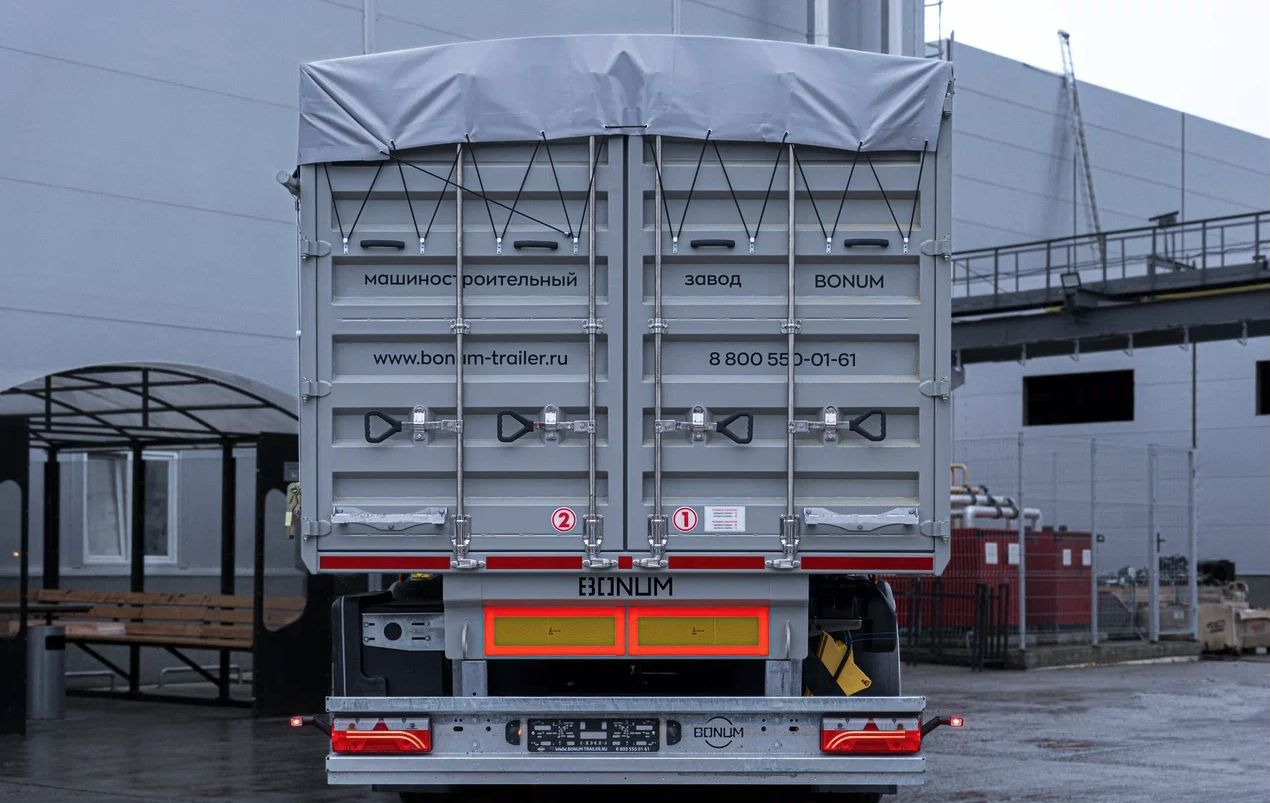 Новый Самосвальный полуприцеп Полуприцеп зерновоз Bonum Зерновоз, 2024: фото 7