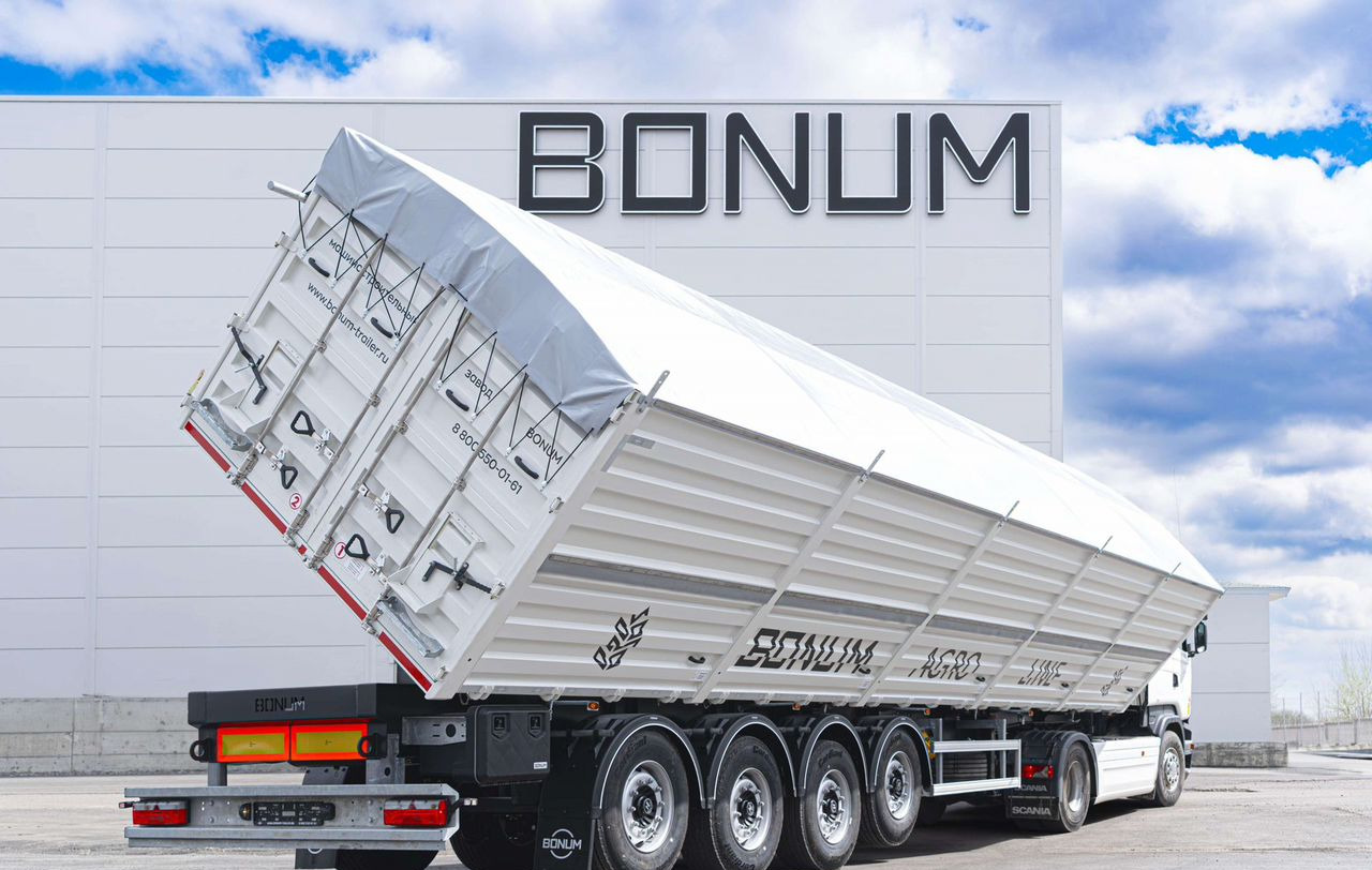 Полуприцеп зерновоз Bonum Зерновоз, 2024 - Полуприцеп зерновоз, Самосвальный полуприцеп: фото 1
