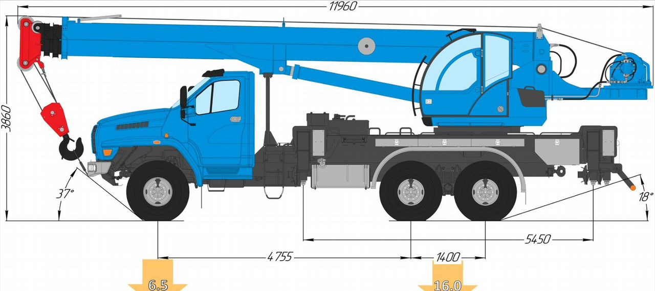 Камышинский КЗ КС-55729-3К-31 - Автокран: фото 5 Камышинский КЗ КС-55729-3К-31 - Автокран: фото 5