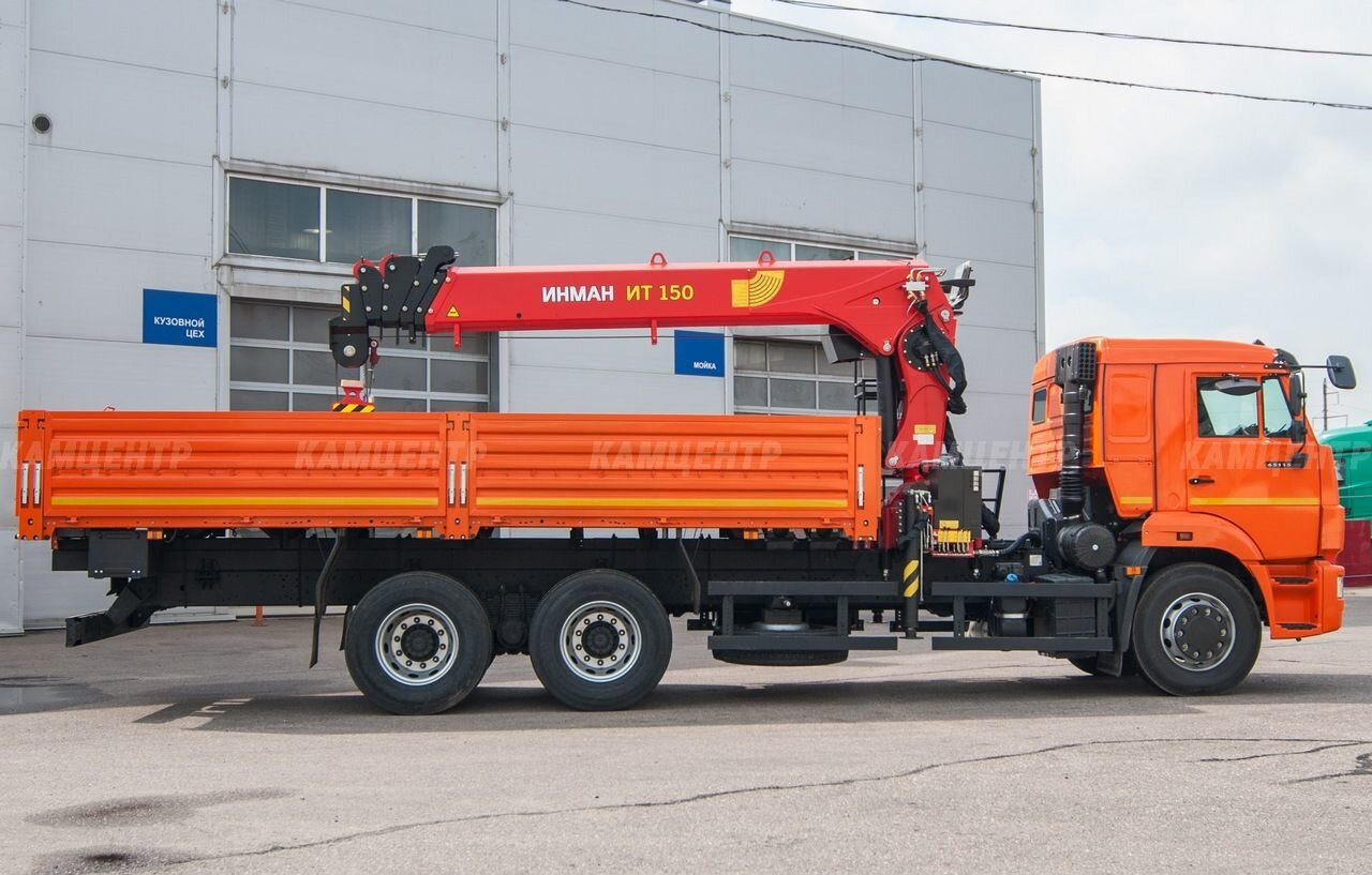 Новый Бортовой грузовик/ Платформа, Автоманипулятор КАМАЗ 65115: фото 7