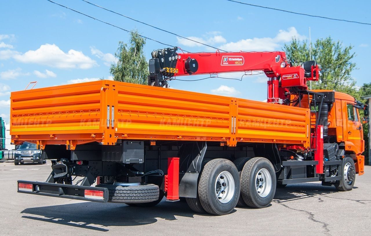 Новый Бортовой грузовик/ Платформа, Автоманипулятор КАМАЗ 65115: фото 9