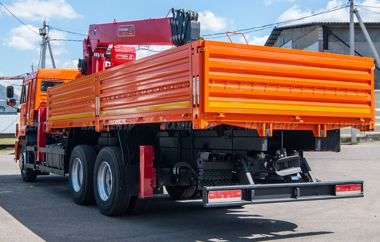 Новый Бортовой грузовик/ Платформа, Автоманипулятор КАМАЗ 65115: фото 6