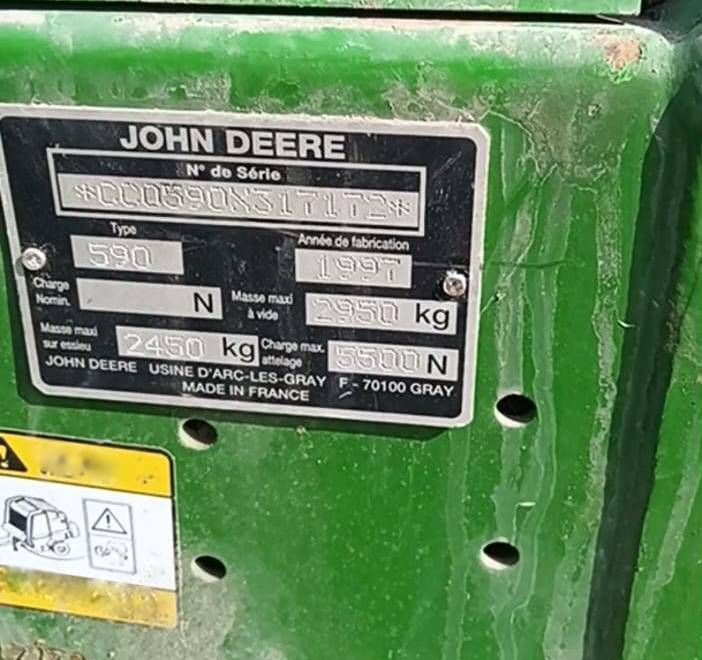 Пресс-подборщик John Deere 590 в сборе - Пресс-подборщик рулонный: фото 2 Пресс-подборщик John Deere 590 в сборе - Пресс-подборщик рулонный: фото 2