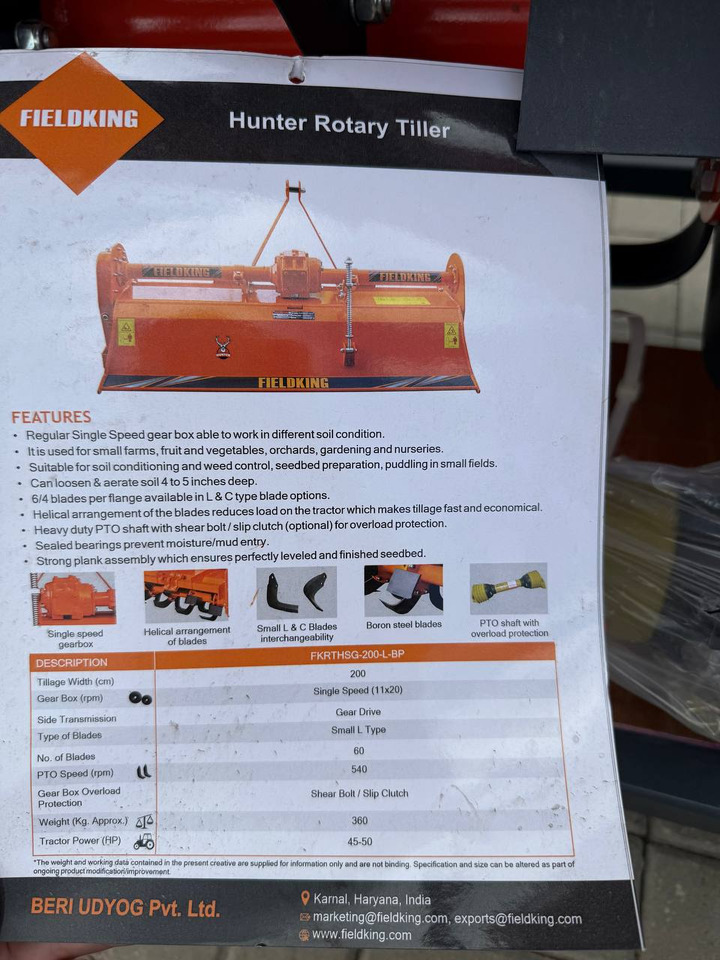 Новый Почвофреза Fielking 2,0м.: фото 9