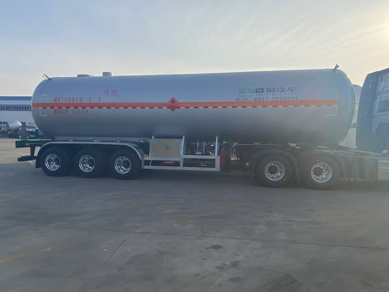 Новый Полуприцеп-цистерна Для транспортировки топлива Shengrun LPG, GYY, LNG: фото 8