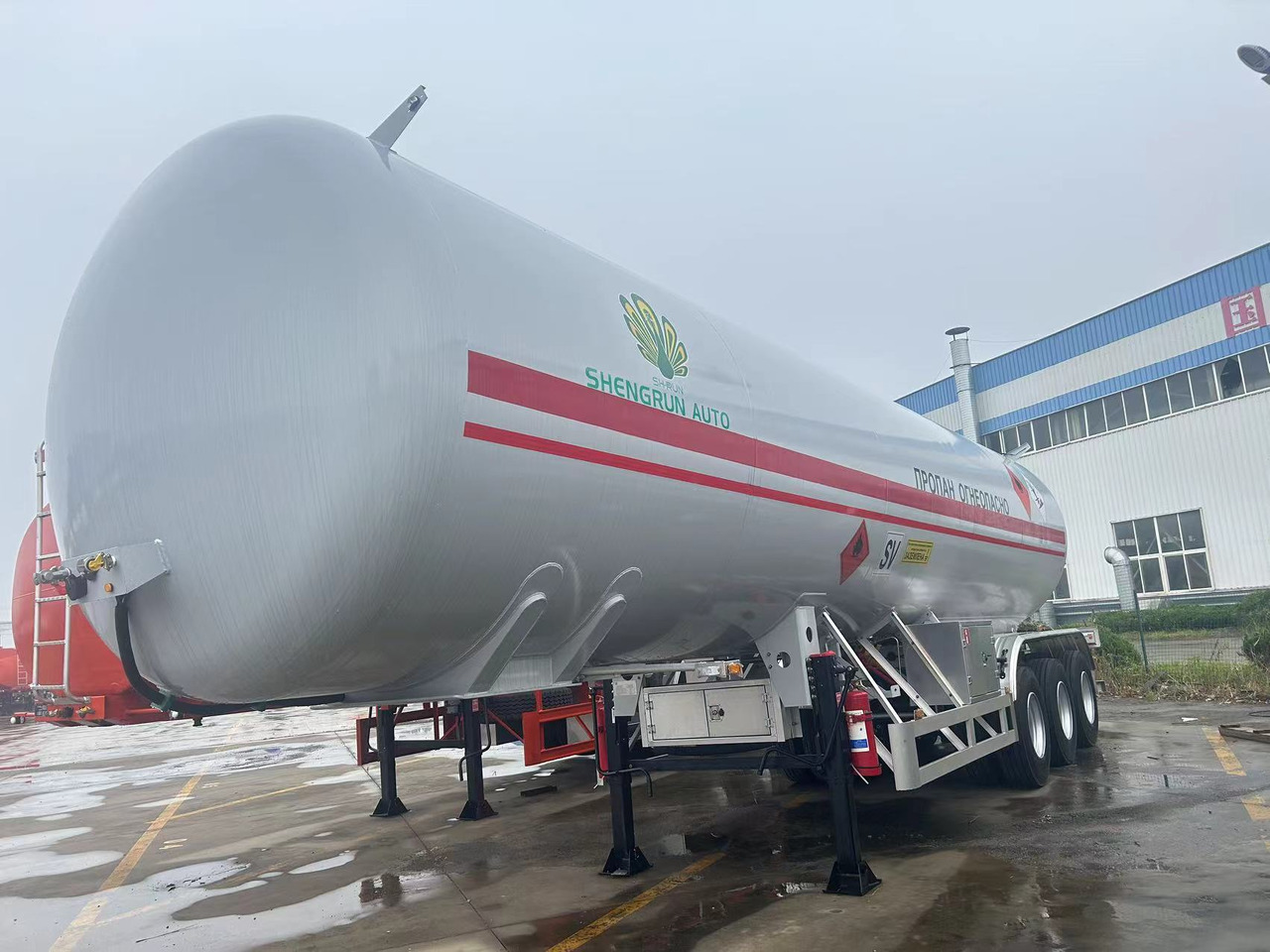 Новый Полуприцеп-цистерна Для транспортировки топлива Shengrun LPG, GYY, LNG: фото 9