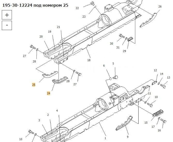 ASP Защита 195-30-12224 / 195-30-12220 Komatsu D355A - Кузов и экстерьер: фото 4 ASP Защита 195-30-12224 / 195-30-12220 Komatsu D355A - Кузов и экстерьер: фото 4