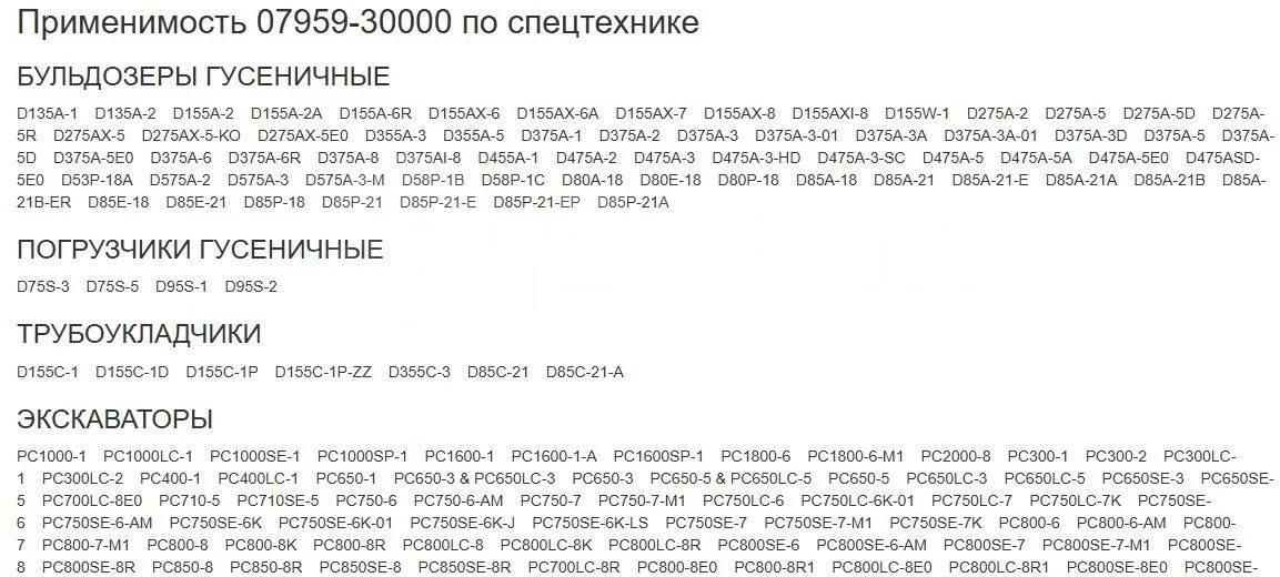 ETP Клапан натяжителя гусеницы 07959-30000 Komatsu в Благовещенске - Запчасти ходовой части: фото 4 ETP Клапан натяжителя гусеницы 07959-30000 Komatsu в Благовещенске - Запчасти ходовой части: фото 4