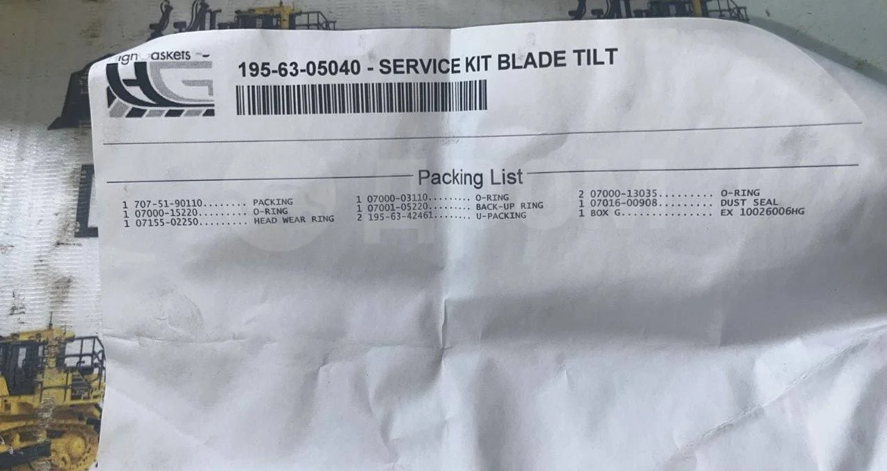 High Gaskets Ремкомплект г/ц перекоса отвала 195-63-05040 Komatsu D355A-3 в Благовещенске - Гидравлический цилиндр: фото 3 High Gaskets Ремкомплект г/ц перекоса отвала 195-63-05040 Komatsu D355A-3 в Благовещенске - Гидравлический цилиндр: фото 3
