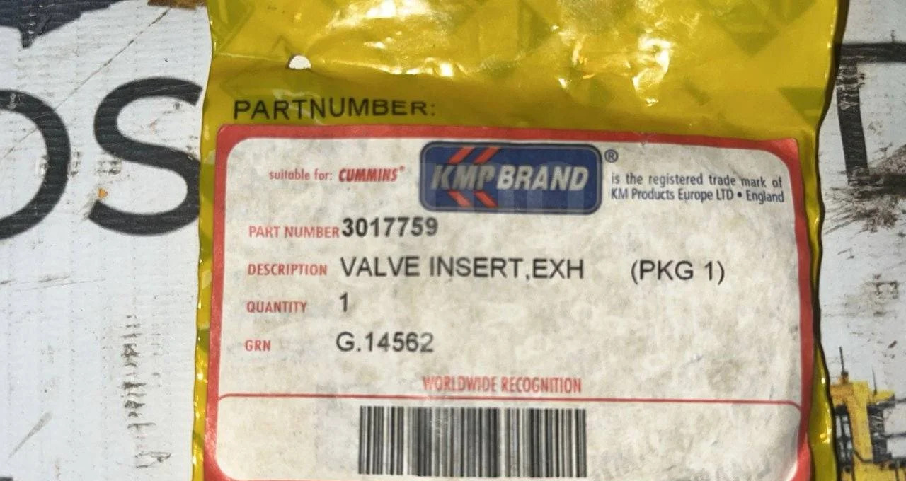 Kmp Brand Седло клапана 3017759 Cummins NTA855 в Благовещенске - Клапан: фото 4 Kmp Brand Седло клапана 3017759 Cummins NTA855 в Благовещенске - Клапан: фото 4