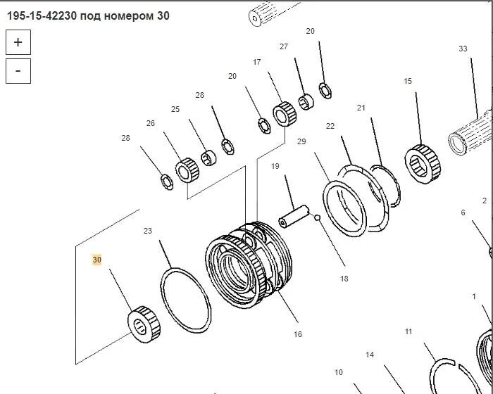 Komatsu 195-15-42230 Шестерня Komatsu D375A в Благовещенске - Трансмиссия: фото 4 Komatsu 195-15-42230 Шестерня Komatsu D375A в Благовещенске - Трансмиссия: фото 4