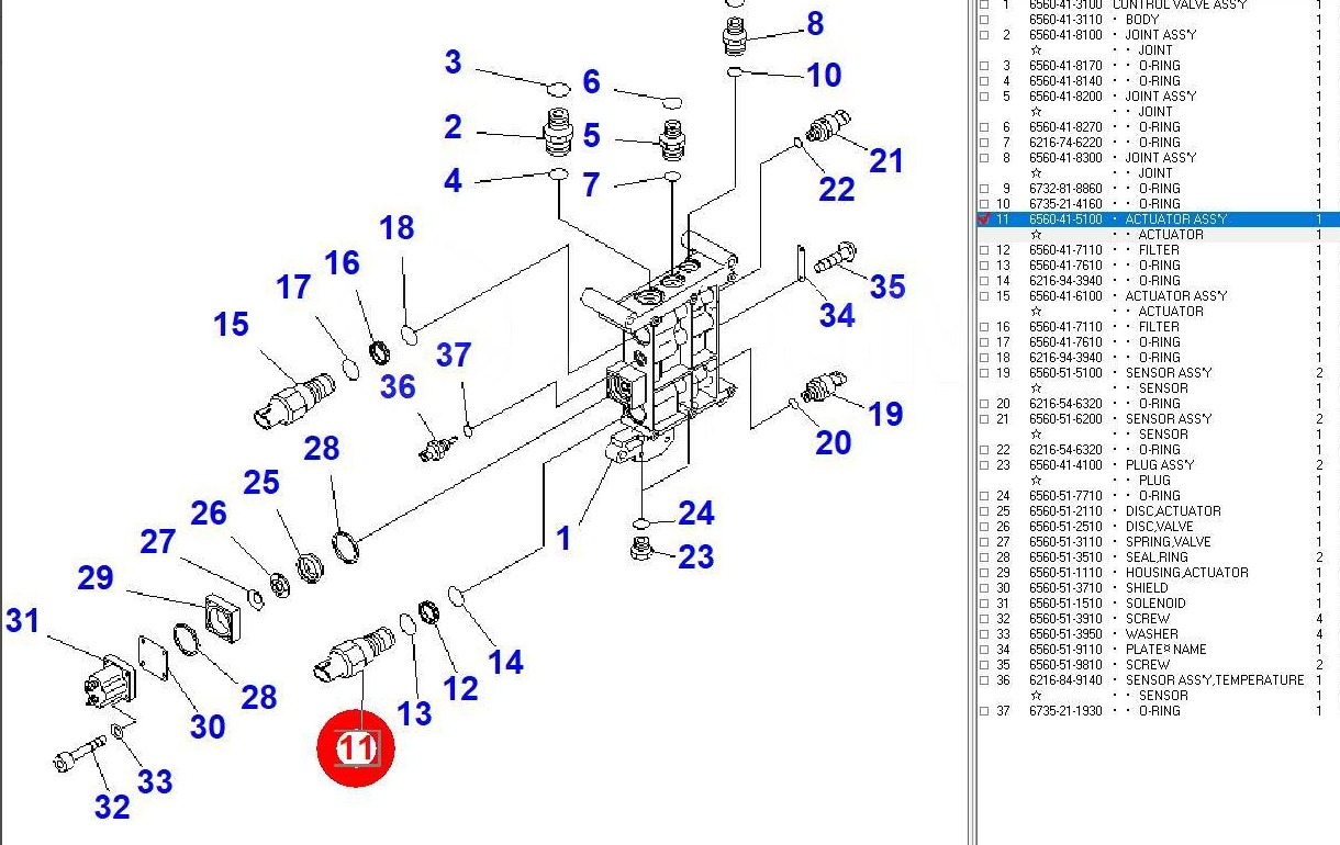 Komatsu 6560-41-5100 Актуатор - Топливная система для Строительной техники: фото 4 Komatsu 6560-41-5100 Актуатор - Топливная система для Строительной техники: фото 4