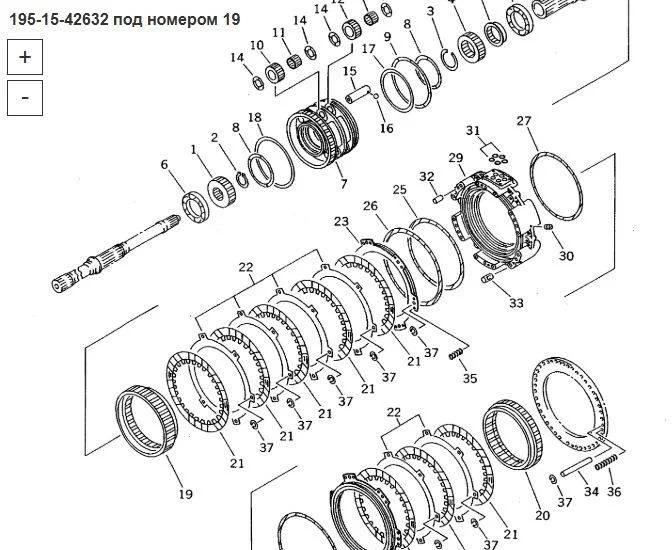 Новый Трансмиссия Komatsu Коронная шестерня 195-15-42632 Komatsu D375A в Благовещенске: фото 24 Новый Трансмиссия Komatsu Коронная шестерня 195-15-42632 Komatsu D375A в Благовещенске: фото 24