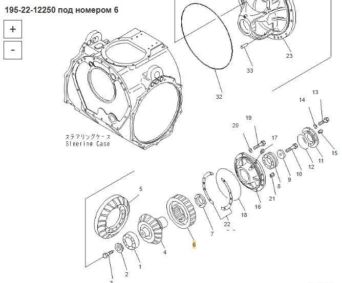 Новый Трансмиссия Komatsu Шестерня 195-22-12250 Komatsu D375A в Благовещенске: фото 10