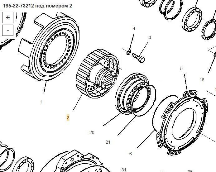 Новый Трансмиссия Komatsu Шестерня (ступица) 195-22-13210 / 195-22-73212 Komatsu D375A-5 в Благовещенске: фото 22 Новый Трансмиссия Komatsu Шестерня (ступица) 195-22-13210 / 195-22-73212 Komatsu D375A-5 в Благовещенске: фото 22