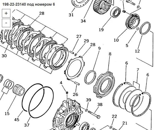 Новый Универсальная запчасть Komatsu Уплотнительное кольцо 198-22-23140 Komatsu D475A в Благовещенске: фото 6