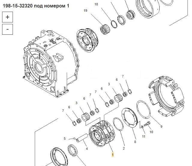 Komatsu Водило 198-15-32320 Komatsu D475A в Благовещенске - Трансмиссия: фото 5 Komatsu Водило 198-15-32320 Komatsu D475A в Благовещенске - Трансмиссия: фото 5