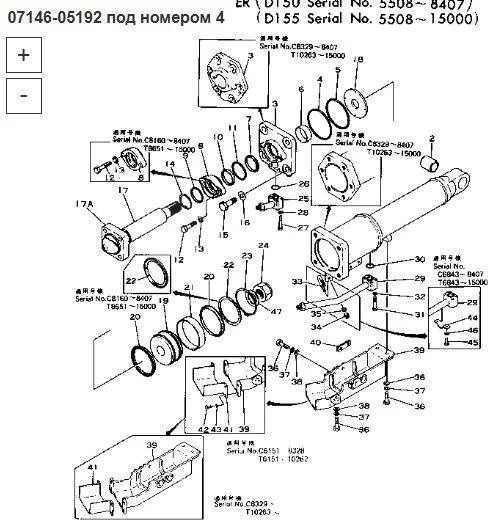 Новый Универсальная запчасть Уплотнительное кольцо 07146-05192 Komatsu D375A: фото 9