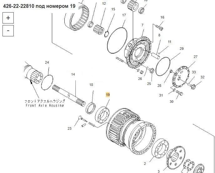 Новый Запчасти 426-22-22810 Подшипник Komatsu WD600-3 в Благовещенске: фото 10 Новый Запчасти 426-22-22810 Подшипник Komatsu WD600-3 в Благовещенске: фото 10
