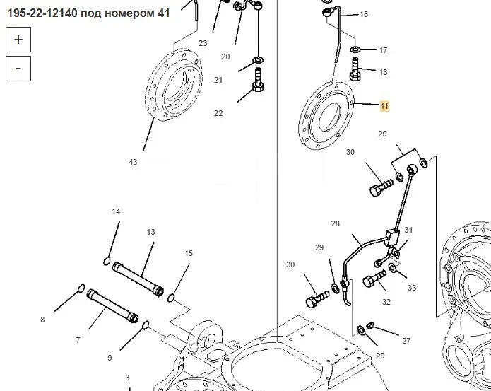 Новый Запчасти Клеть б/у 195-22-12140 Komatsu D375A: фото 14 Новый Запчасти Клеть б/у 195-22-12140 Komatsu D375A: фото 14