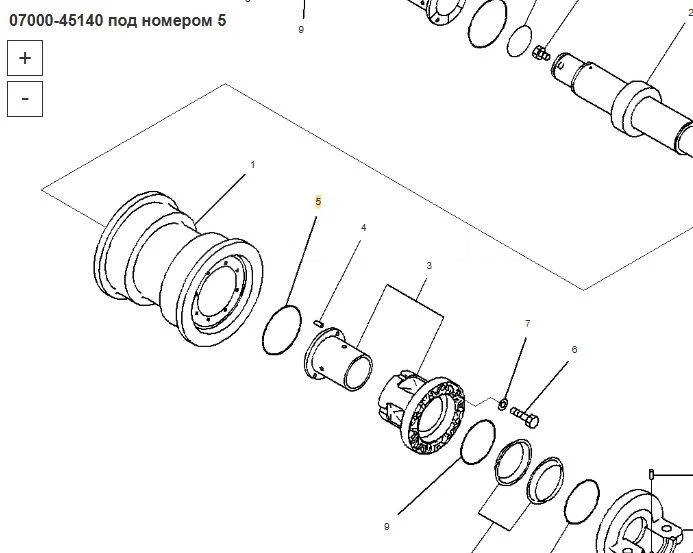 Новый Запчасти Komatsu О-кольцо 07000-45140 Komatsu D375A в Благовещенске: фото 6 Новый Запчасти Komatsu О-кольцо 07000-45140 Komatsu D375A в Благовещенске: фото 6