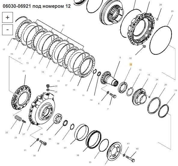 Новый Запчасти NTN-SNR Подшипник 06030-06921 Komatsu D61E, D85E: фото 6