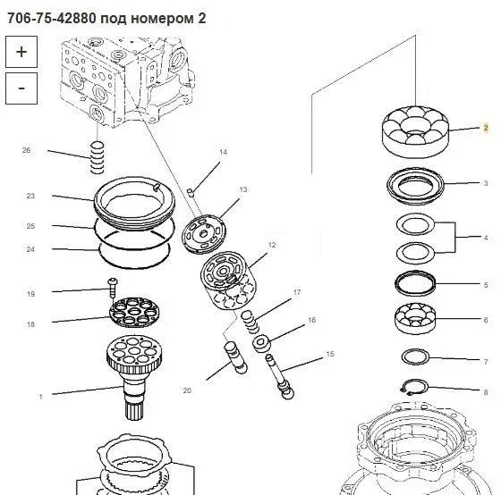 Новый Запчасти Подшипник роликовый (706-75-42880) Komatsu: фото 8 Новый Запчасти Подшипник роликовый (706-75-42880) Komatsu: фото 8