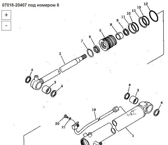 Новый Запчасти Уплотнение (07016-20407) 195-63-75190 Komatsu D375A: фото 10