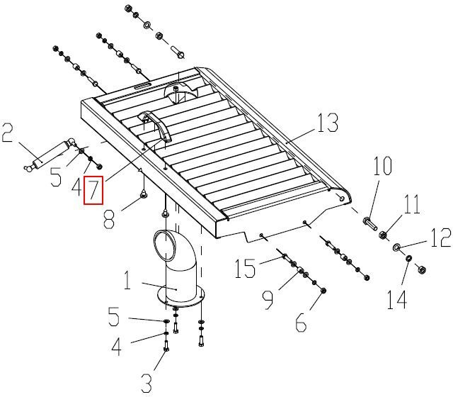 Ручка капота верхнего LONKING CDM307/308/312 - Капот для Мини-погрузчиков (с бортовым поворотом): фото 1 Ручка капота верхнего LONKING CDM307/308/312 - Капот для Мини-погрузчиков (с бортовым поворотом): фото 1