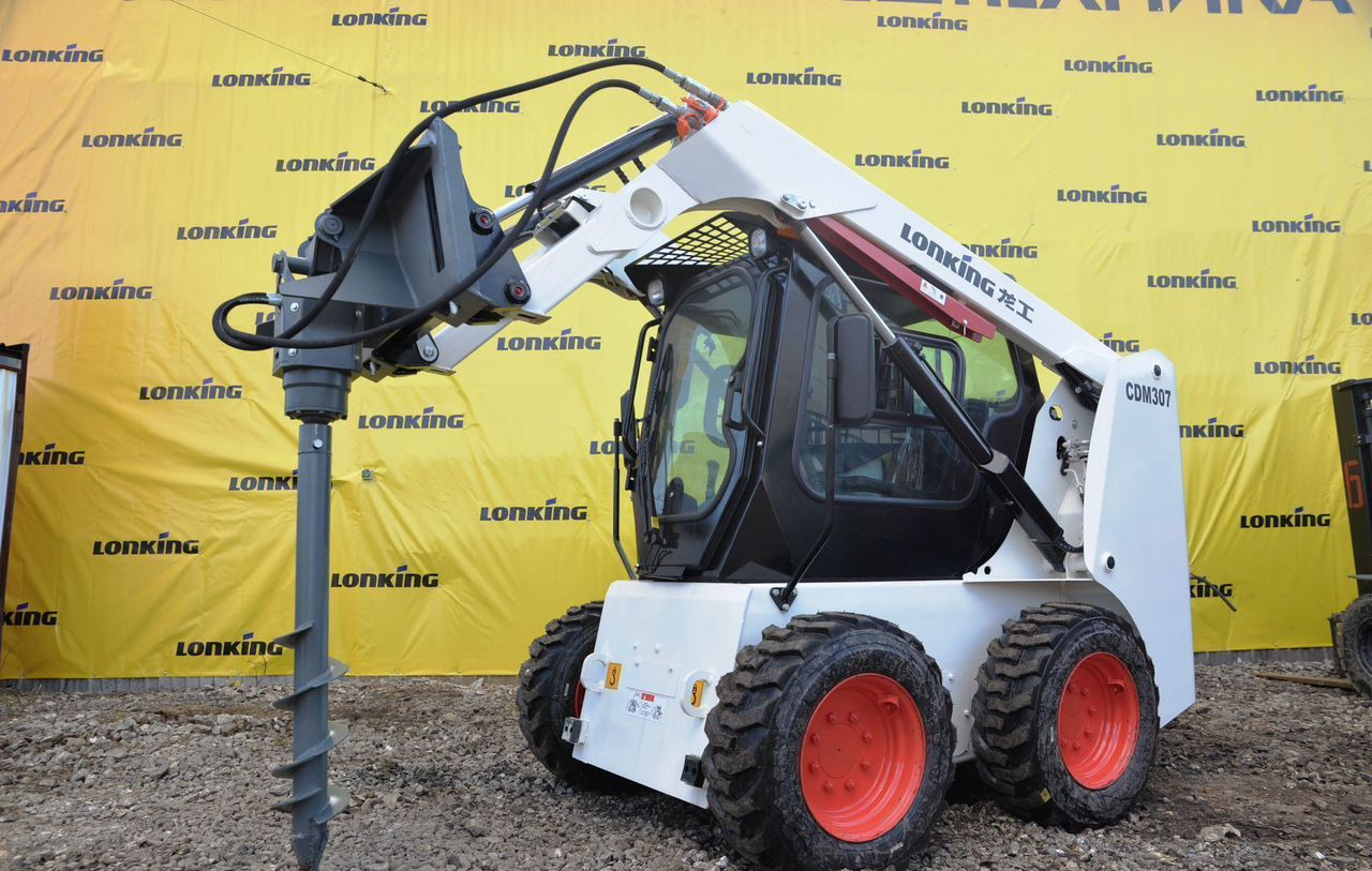 Ямобур (буровая установка) на мини погрузчик - Бур для Мини-погрузчиков с бортовым поворотом: фото 1 Ямобур (буровая установка) на мини погрузчик - Бур для Мини-погрузчиков с бортовым поворотом: фото 1