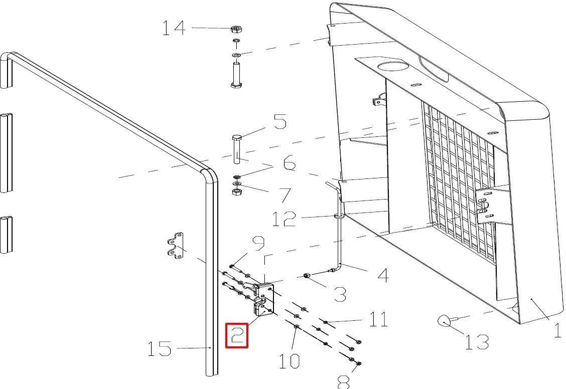 Замок капота старого образца LONKING CDM307/308/312 - Капот для Мини-погрузчиков (с бортовым поворотом): фото 1 Замок капота старого образца LONKING CDM307/308/312 - Капот для Мини-погрузчиков (с бортовым поворотом): фото 1