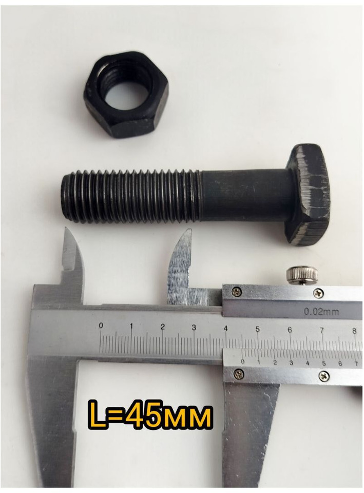 Болт ☐М20*2,5мм L90/45мм. с гайкой, квадратная шляпка, зуба ковша XCMG LW500F/SDLG LG956L - Запчасти для Фронтальных погрузчиков: фото 3 Болт ☐М20*2,5мм L90/45мм. с гайкой, квадратная шляпка, зуба ковша XCMG LW500F/SDLG LG956L - Запчасти для Фронтальных погрузчиков: фото 3