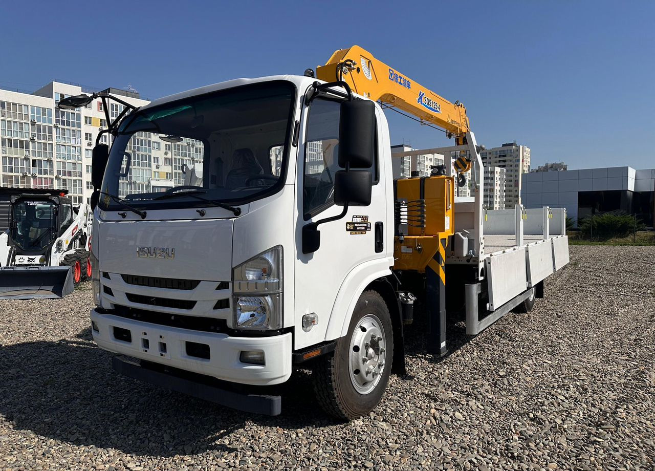 Новый Грузовик бортовой/ Платформа, Автоманипулятор Isuzu Elf: фото 6