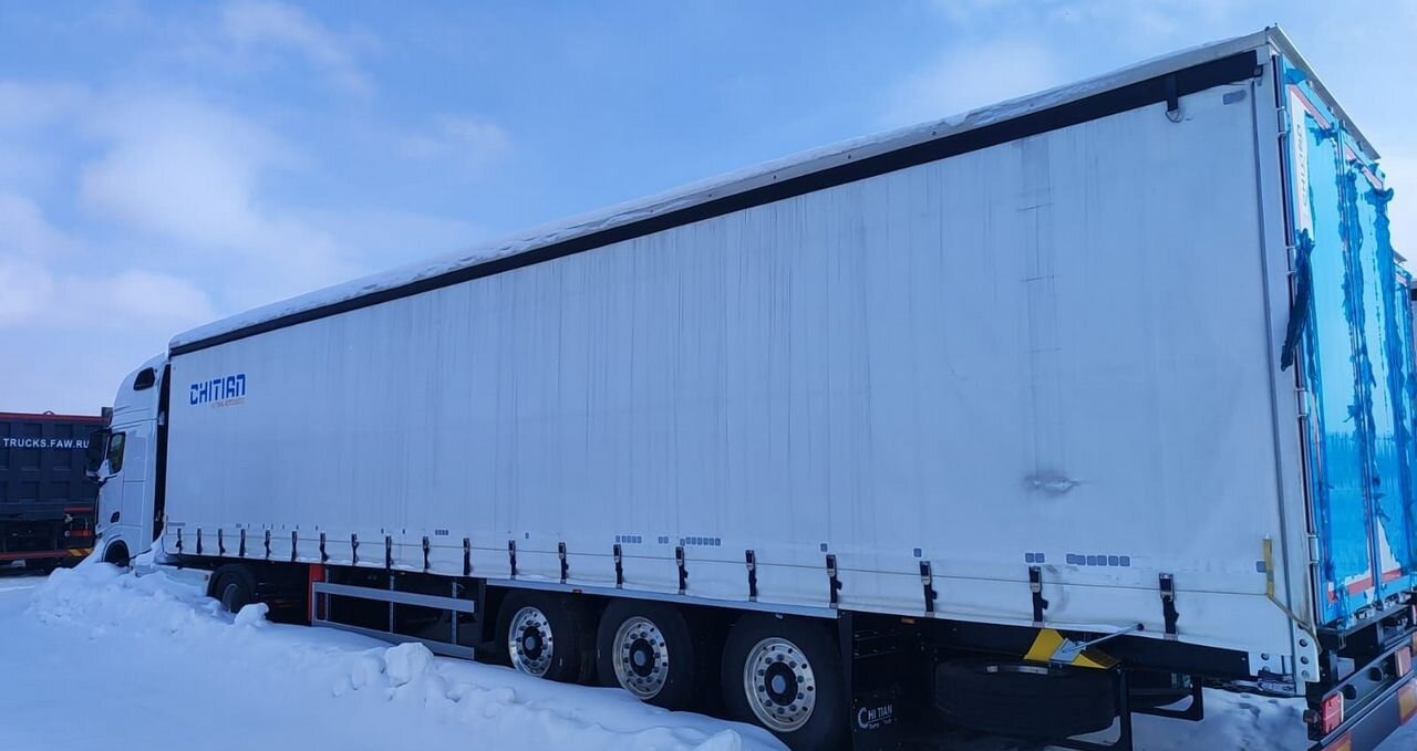 Полуприцеп shacman EXQ9408-RU-XXY шторный - Тентованный полуприцеп: фото 3 Полуприцеп shacman EXQ9408-RU-XXY шторный - Тентованный полуприцеп: фото 3