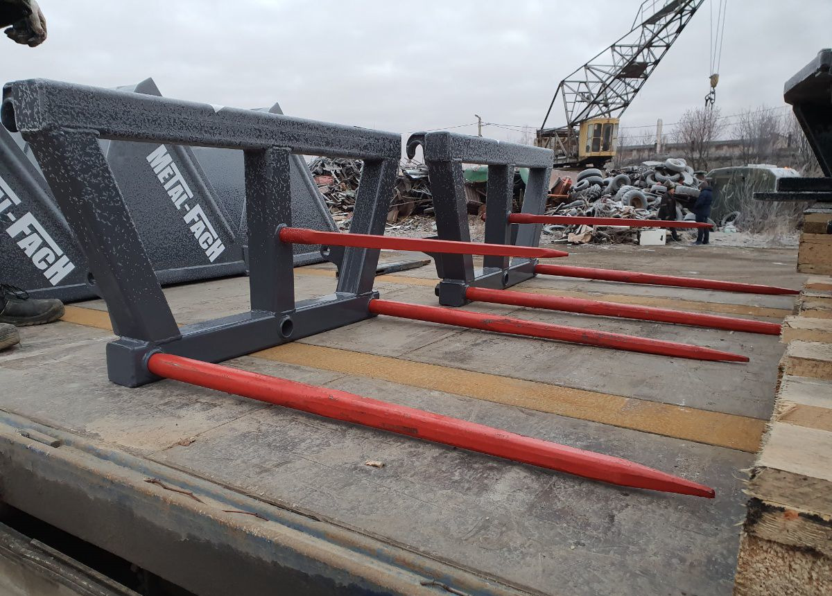 Вилы для рулонов на погрузчик кун с еврорамкой - Вилы: фото 1 Вилы для рулонов на погрузчик кун с еврорамкой - Вилы: фото 1