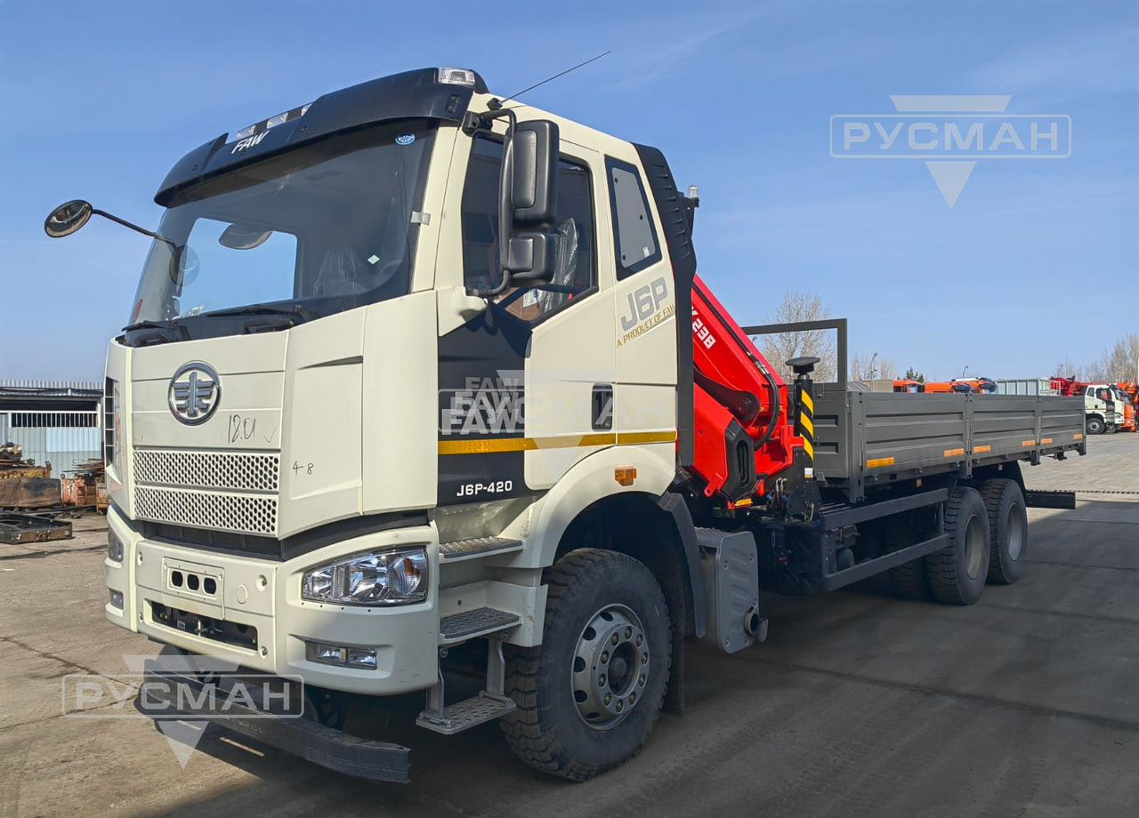 Новый Грузовик бортовой/ Платформа, Автоманипулятор FAW 3250: фото 6