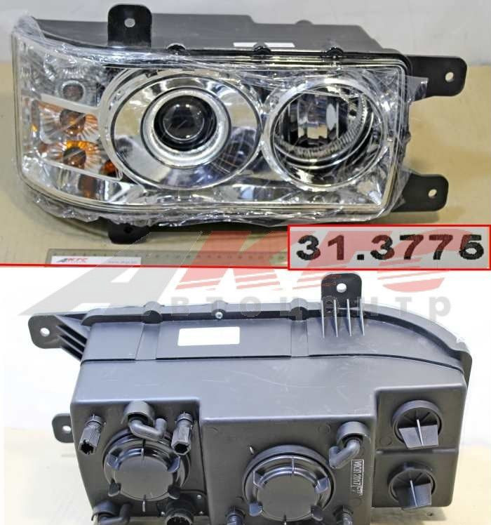 Автоспутник Блок-фара правая камаз-евро-3 Авто-Универсал - Передняя фара для Грузовиков: фото 1 Автоспутник Блок-фара правая камаз-евро-3 Авто-Универсал - Передняя фара для Грузовиков: фото 1