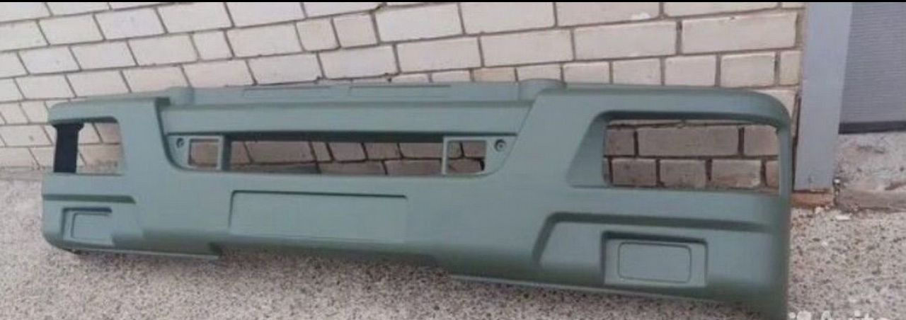 Бампер передний на камаз 43118 (цвет хаки) - Бампер для Грузовиков: фото 1