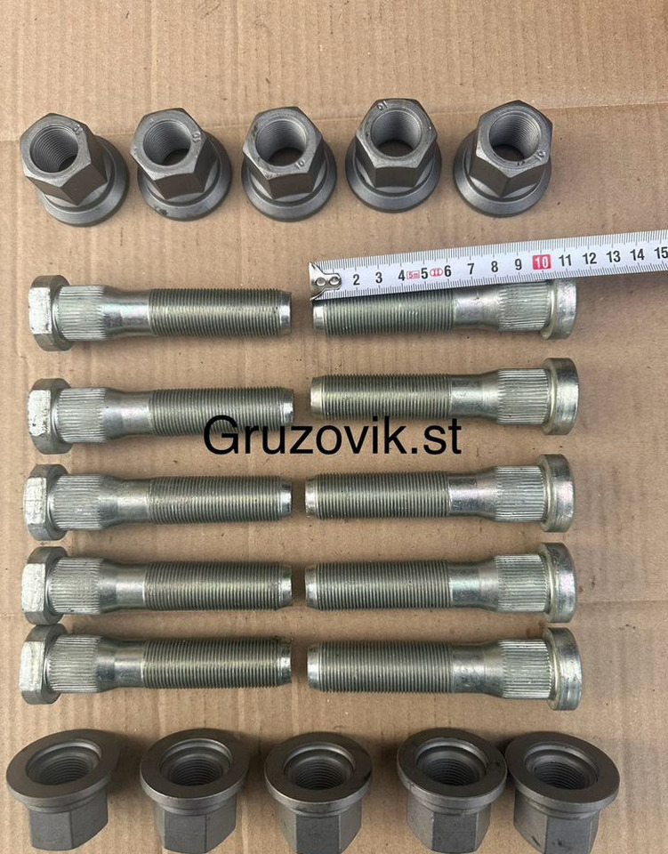 БелЗАН Болт заднего колеса 6520 М22х105 со шлицами (10шт) - Колесный болт для Грузовиков: фото 1 БелЗАН Болт заднего колеса 6520 М22х105 со шлицами (10шт) - Колесный болт для Грузовиков: фото 1
