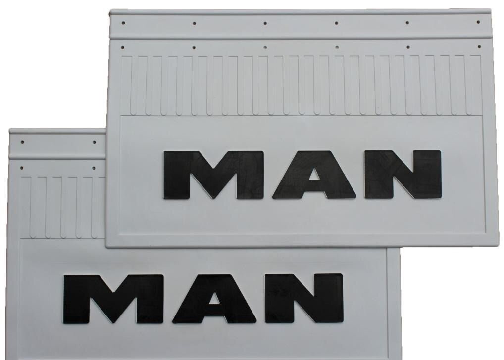 Брызговики белые задние maн (с чер. Над) 600х370 - Крыло для Грузовиков: фото 1 Брызговики белые задние maн (с чер. Над) 600х370 - Крыло для Грузовиков: фото 1