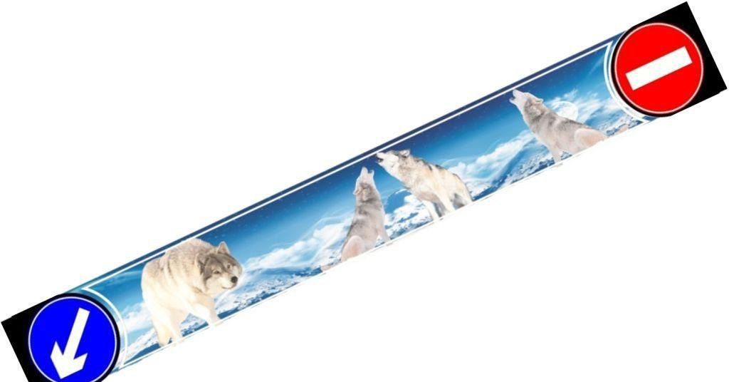 Брызговики длинномер с рисунком волк бел 2400*350 - Крыло для Грузовиков: фото 1 Брызговики длинномер с рисунком волк бел 2400*350 - Крыло для Грузовиков: фото 1