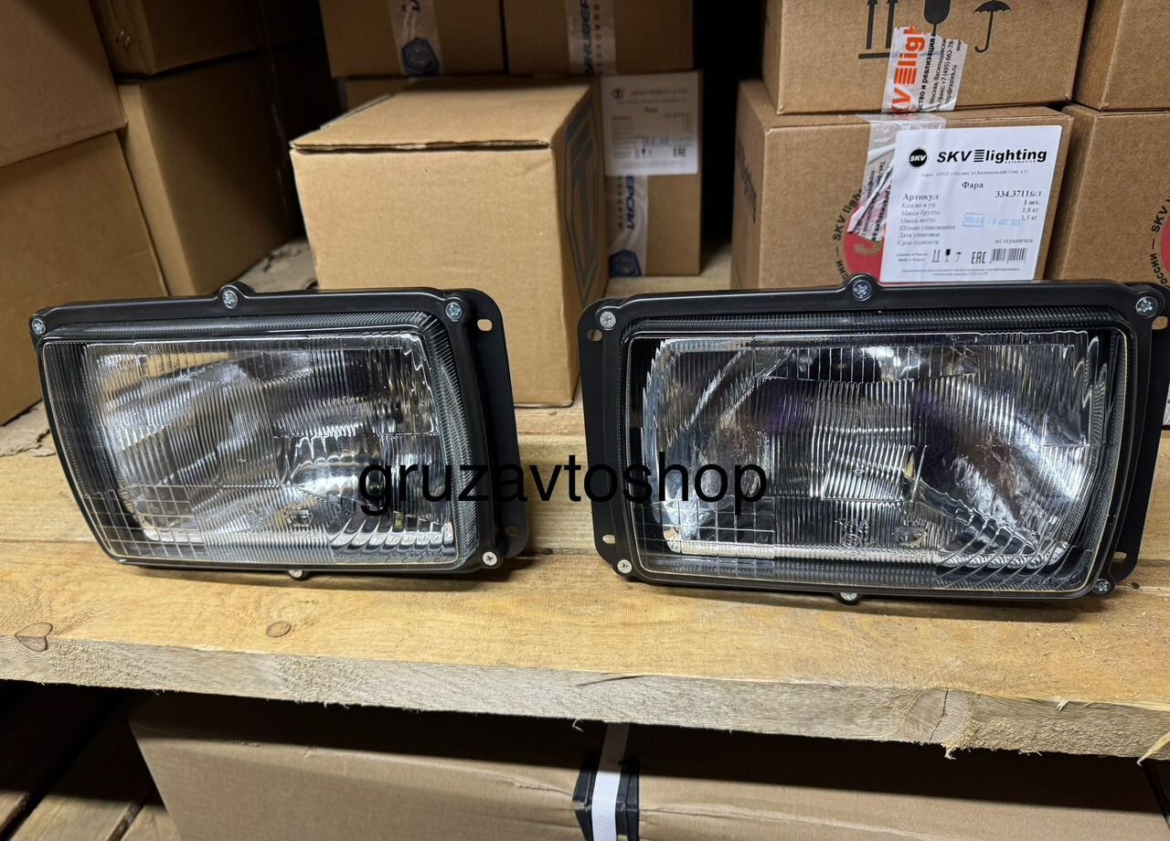 Новый Передняя фара для Грузовиков Фары камаз. Комплект (с байонетный разъем): фото 9