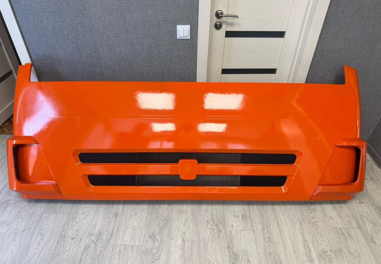 КАМАТЕК Капот завод пластик оригинал оранжевый - Капот для Грузовиков: фото 1