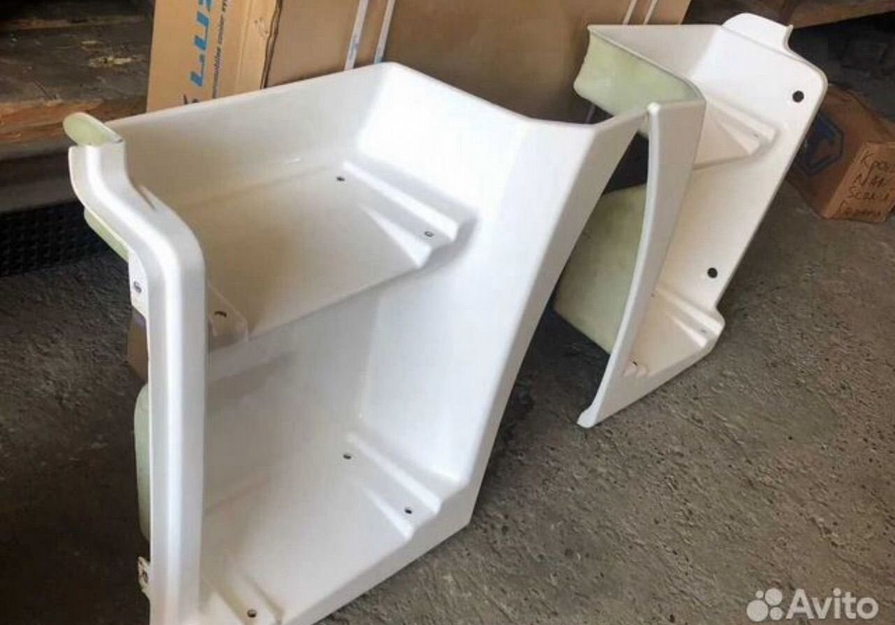 Новый Боковая подножка для Грузовиков КАМАТЕК Щиток камаз-65115 подножки левый(рестайлин)(белый): фото 1