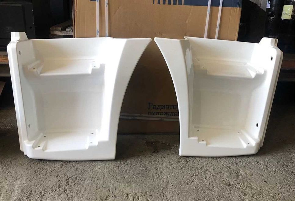 КАМАТЕК Щиток камаз-65115 подножки правый (рестай) (белый) - Боковая подножка для Грузовиков: фото 1